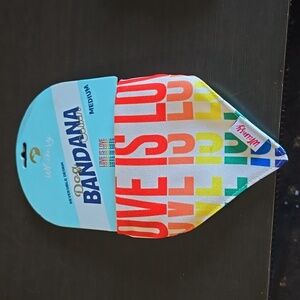 Whimsy Dog Bandana Collar Size Medium Love is Love NWT‎
